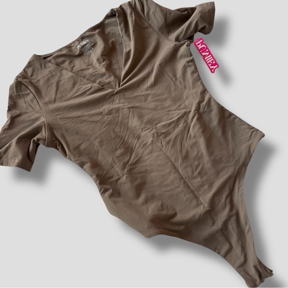Pumiey Tops - Pumiey Brown Bodysuit - S